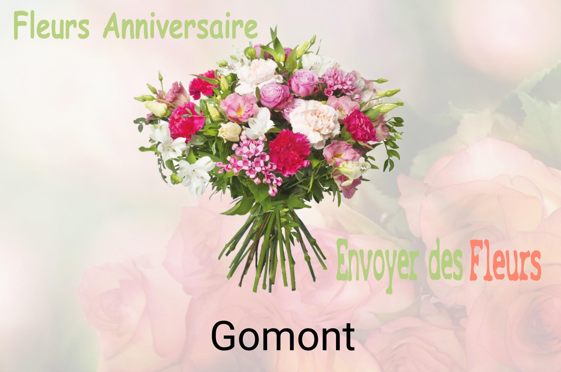 Bouquet de fleurs d’anniversaire livré à Gomont