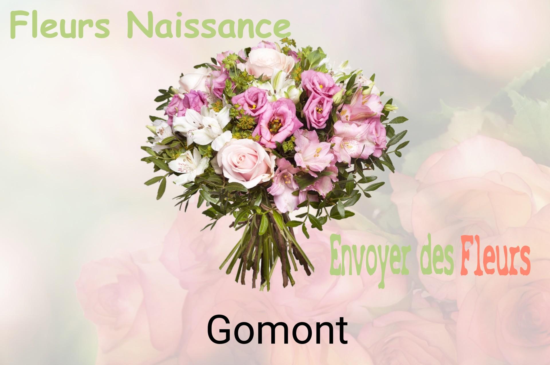 Bouquet de fleurs de naissance livré à Gomont